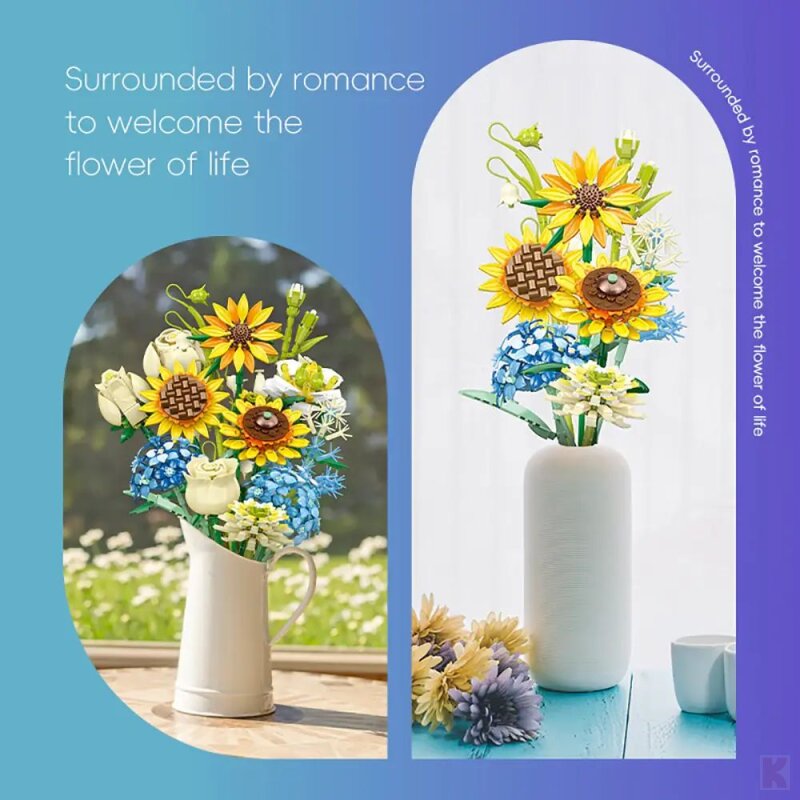 Jie Star JJ9196 Sonnenblumenstrauß