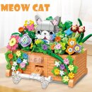 Jie Star JJ9173 Katze im Korb Klemmbausteinset