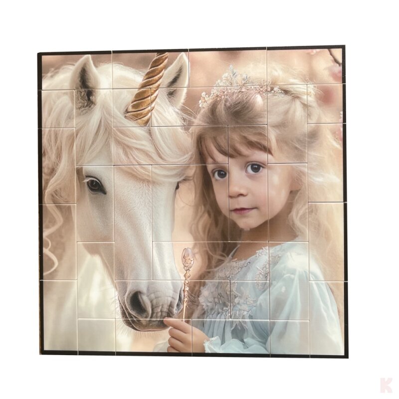 Klemos KL-12019 Fliesen Puzzle 16x16 Gesichtstausch /  Kindermotiv 19