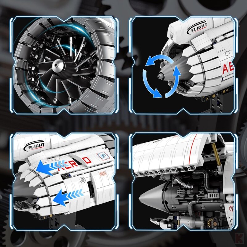 Reobrix 33019 Flugzeugturbine
