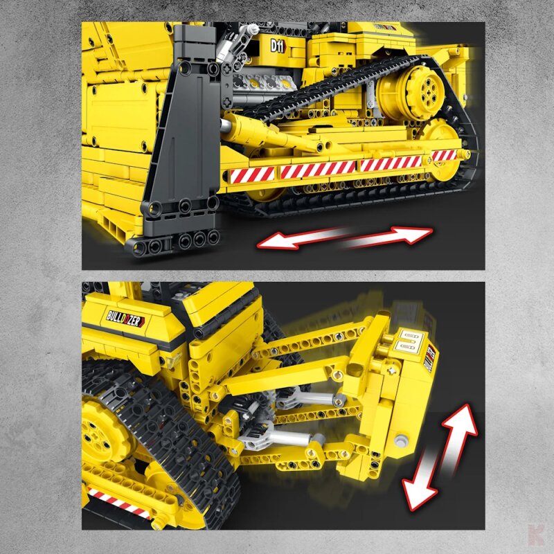 Reobrix 22001 Mechanical D11 Bulldozer RC