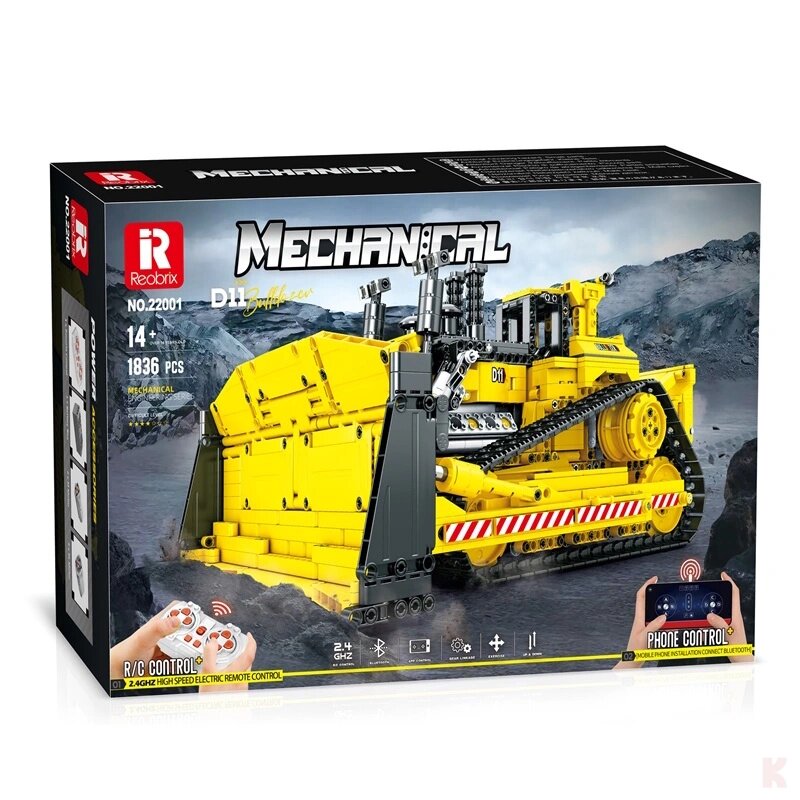 Reobrix 22001 Mechanical D11 Bulldozer RC