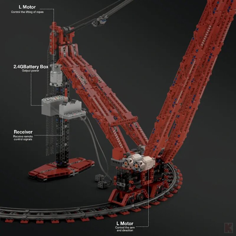 Reobrix 22029 Mechanical SK6000 Kran RC