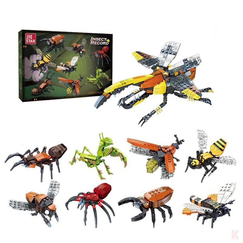 Jie Star JJ9099 Insect Record Klemmbausteinset