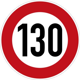 Klemos 2x2 Rund – Verkehrszeichen Zulässige Höchstgeschwindigkeit 274-130