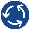 Klemos 2x2 Rund – Verkehrszeichen Kreisverkehr 215