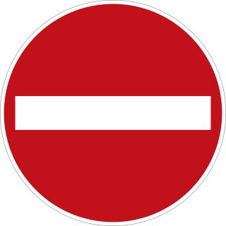 Klemos 2x2 Rund – Verkehrszeichen Verbot der Einfahrt 267
