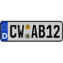 Klemos Wunsch Kennzeichen 1x3