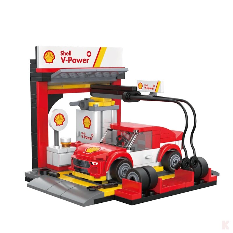 CaDA C66035W Shell Reifenwechsel Station Klemmbaustein