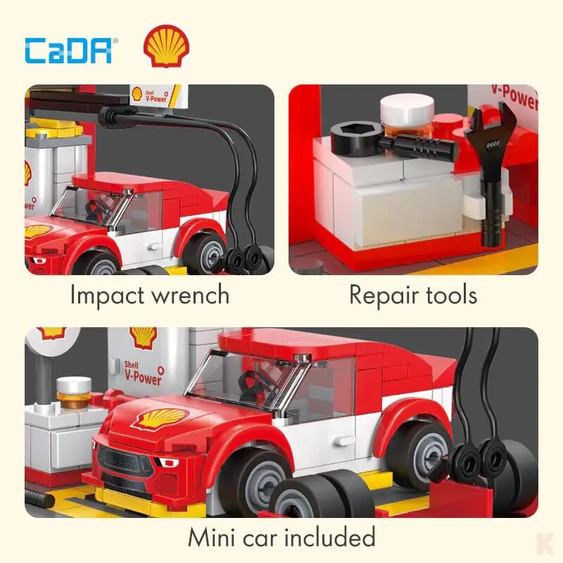 CaDA C66035W Shell Reifenwechsel Station
