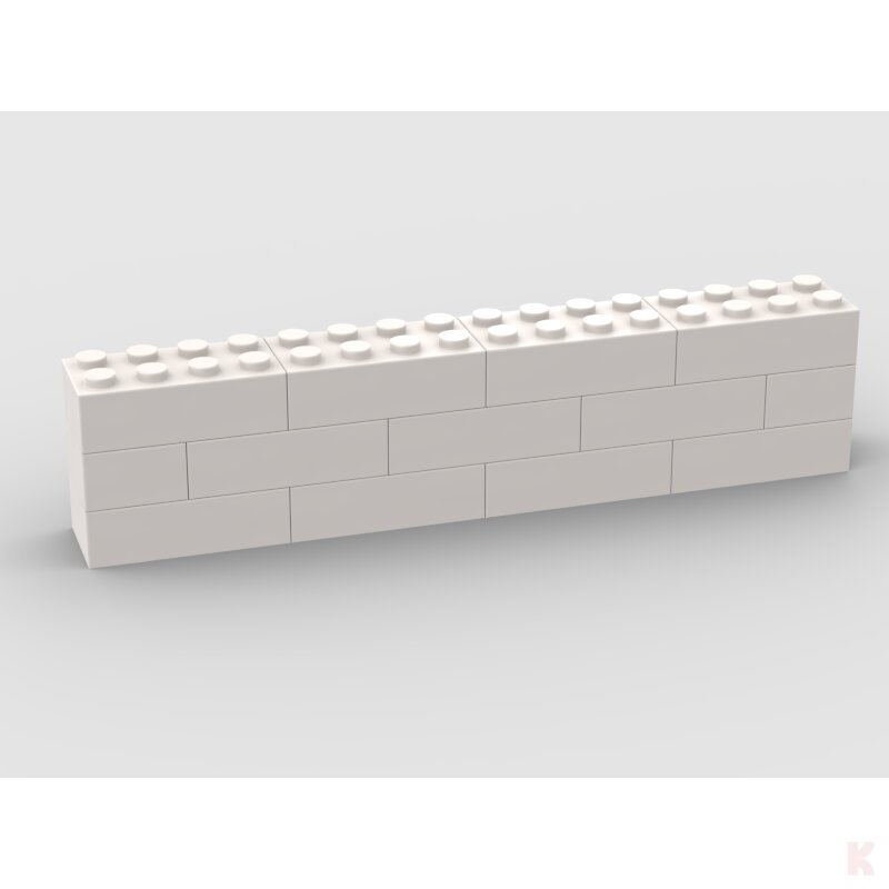 Klemos KL-12603 Klemmbaustein Mauer 16x3 bedruckt