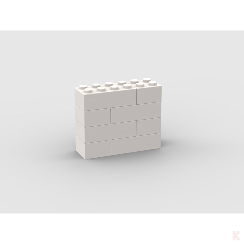 Klemos KL-12604 Klemmbaustein Mauer 6x4 bedruckt