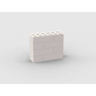 Klemos KL-12604 Klemmbaustein Mauer 6x4 bedruckt