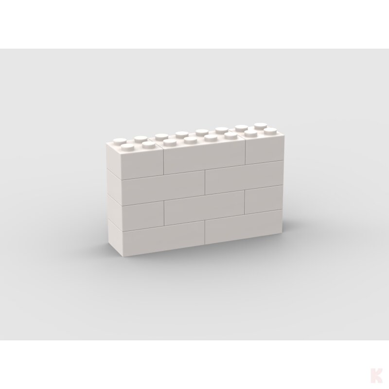 Klemos KL-12605 Klemmbaustein Mauer 8x4 bedruckt
