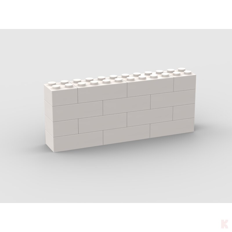 Klemos KL-12606 Klemmbaustein Mauer 12x4 bedruckt