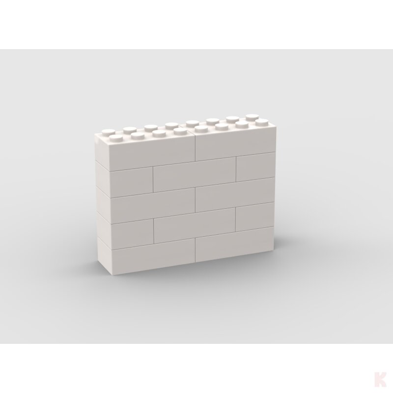 Klemos KL-12608 Klemmbaustein Mauer 8x5 bedruckt