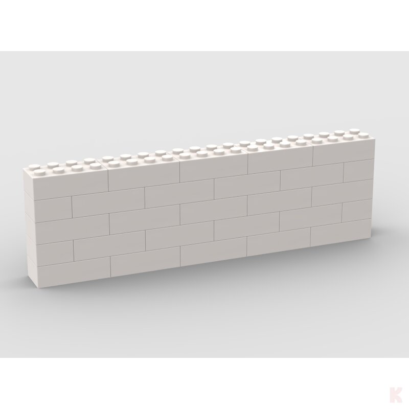 Klemos KL-12610 Klemmbaustein Mauer 20x5 bedruckt