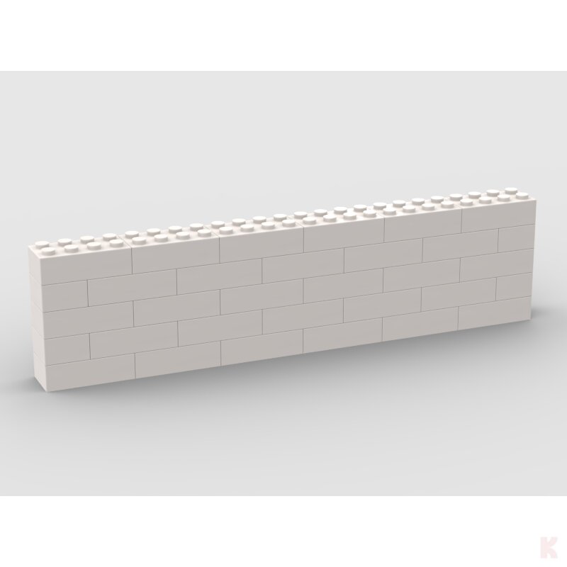 Klemos KL-12611 Klemmbaustein Mauer 24x5 bedruckt