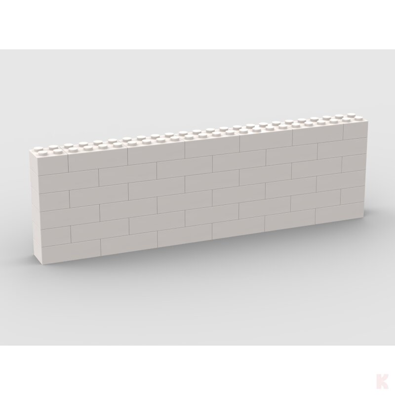 Klemos KL-12613 Klemmbaustein Mauer 24x6 bedruckt