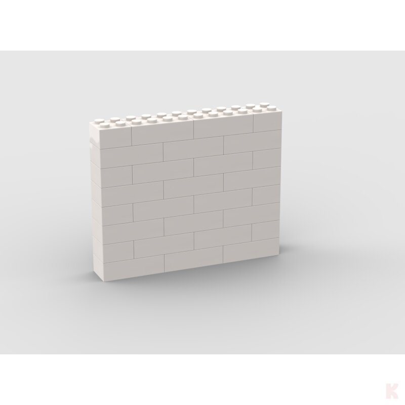 Klemos KL-12615 Klemmbaustein Mauer 12x8 bedruckt