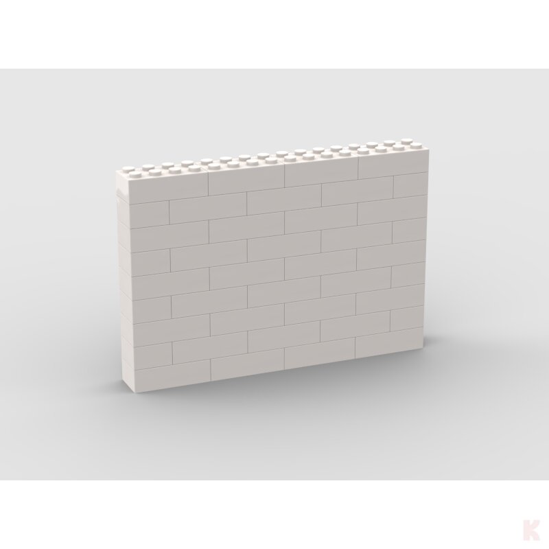 Klemos KL-12616 Klemmbaustein Mauer 16x9 bedruckt