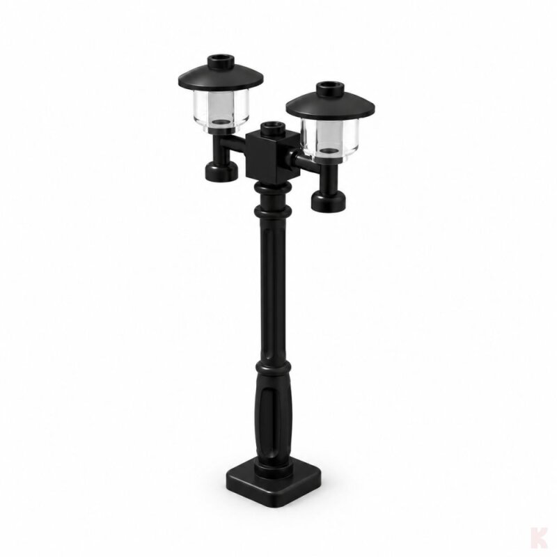 Klemos building-block street lights black 2-flame