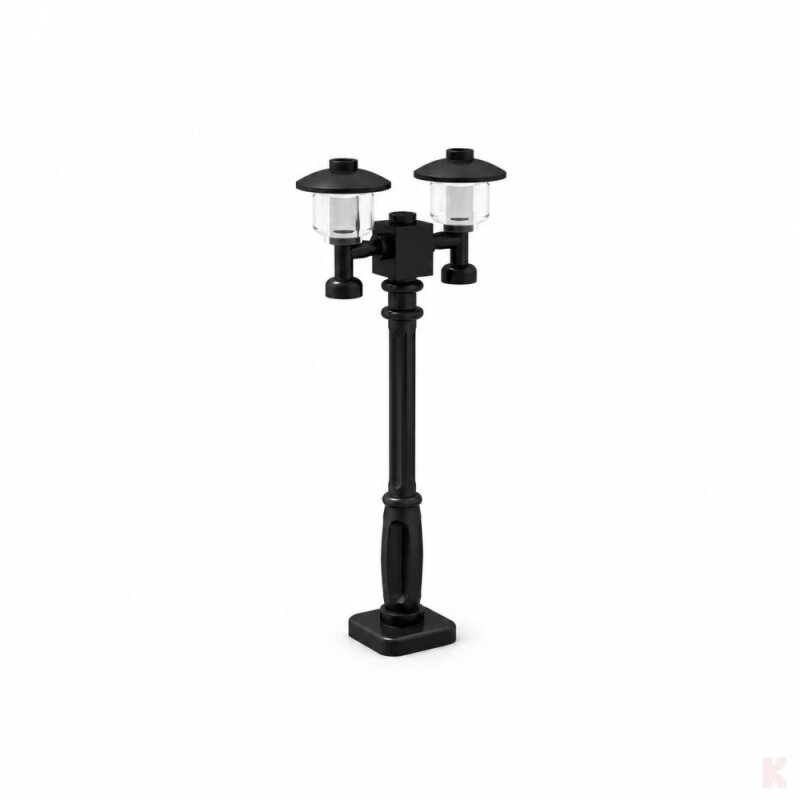 Klemos building-block street lights black 2-flame