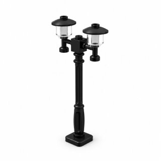 Klemos building-block street lights black 2-flame