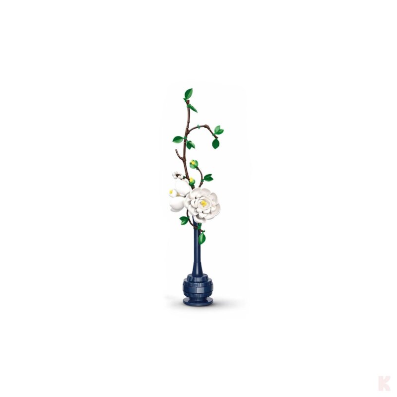 CaDA C59033W Blumenserie Pfingstrose Klemmbaustein