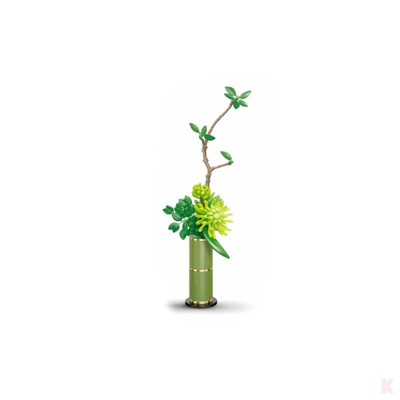 CaDA C59035W Blumenserie Chrysantheme Klemmbaustein